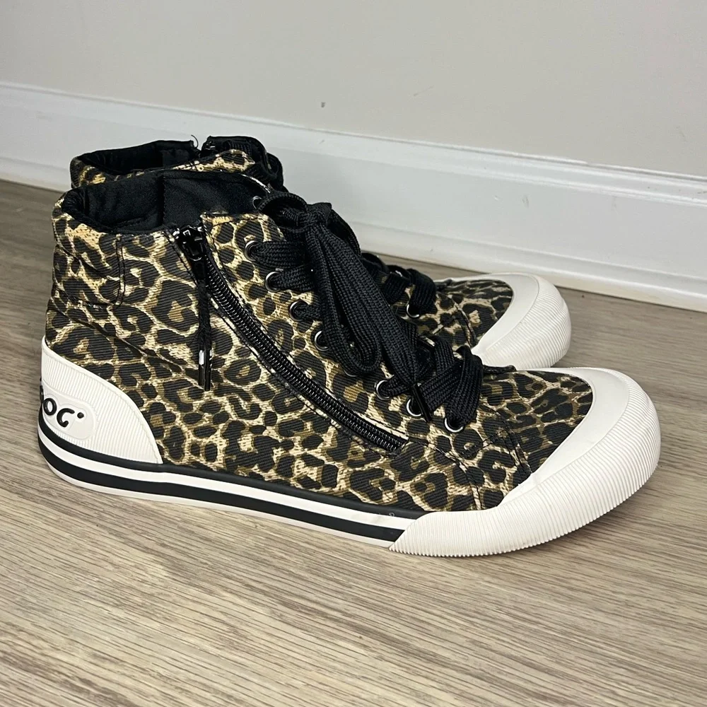 ROCKET DOG JAZZIN' HIGH-TOP CANVAS SNEAKERS NATURAL Sz 11